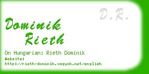 dominik rieth business card